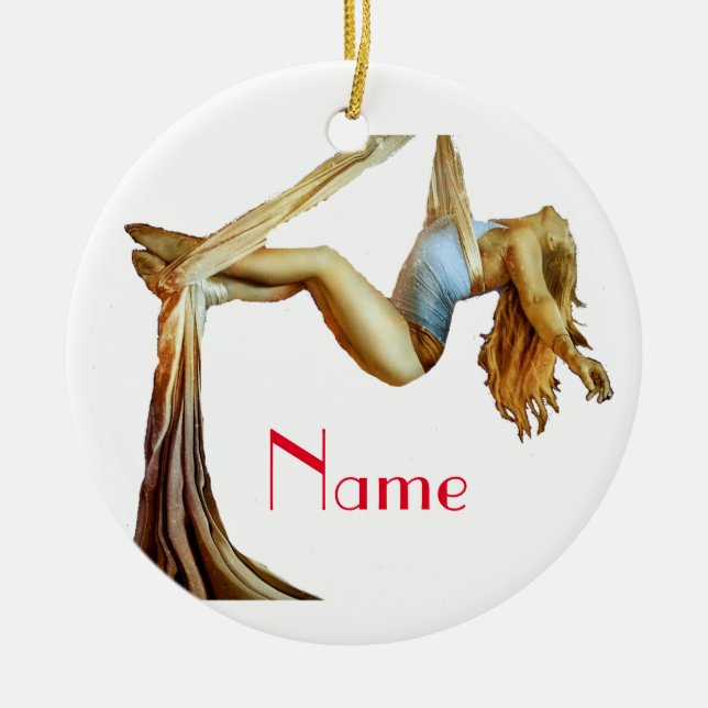 Aerial Yoga Fitness Thunder_Cove Keramik Ornament (Vorne)
