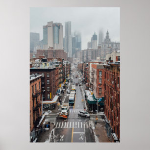 AERIALES FOTO VON CITYSCAPE WÄHREND DES TAGES POSTER
