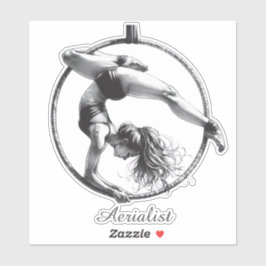 Aerialist Aerial Hoop Lyra Aufkleber