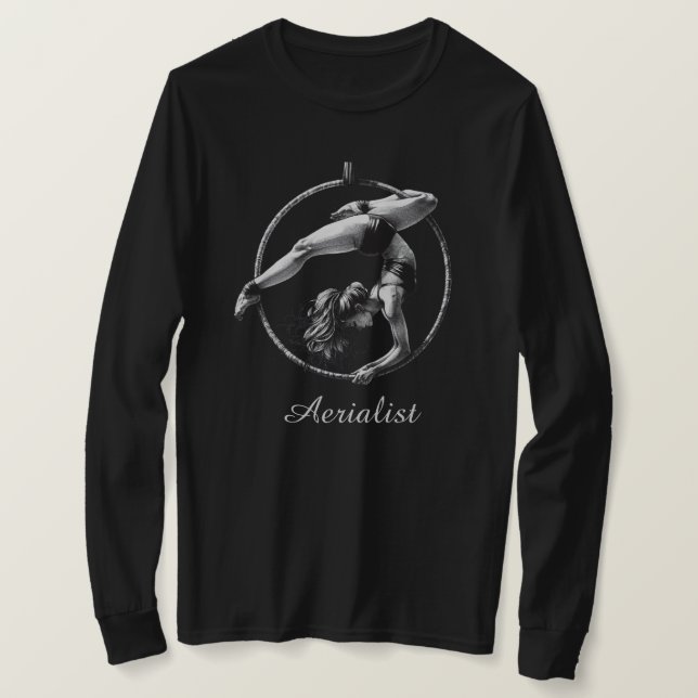 Aerialist Aerial Hoop Lyra T-Shirt (Design vorne)