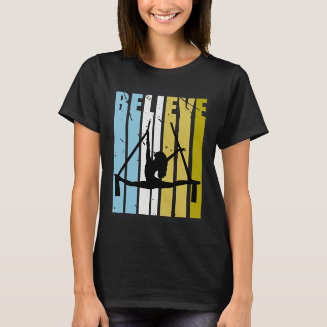 Aerialist Believe Silhouette Loves Practice Air Yo T-Shirt (Vorderseite)