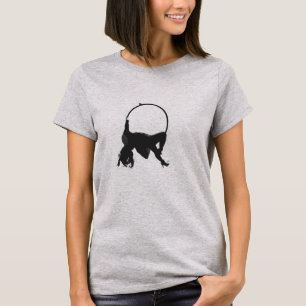 Aerialist-Luftband-kreisförmige lose Sitz-Spitze T-Shirt