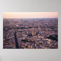 AERIELLE SICHT AUF DIE STADT GEBÄUDE WÄHREND DES T