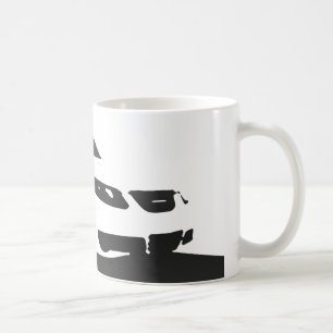 Aero Front Saabs 9-5 - Holzkohle auf hellem Tasse