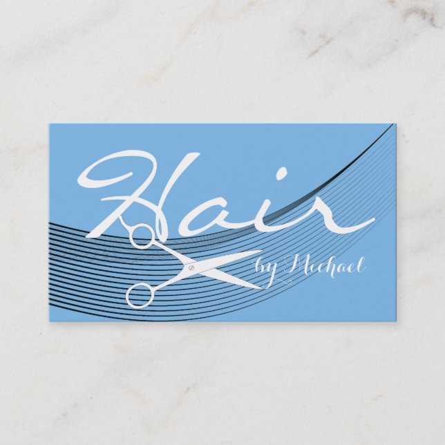 Aero Solid Hair Stylist Ernennung Terminkarte (Vorderseite)