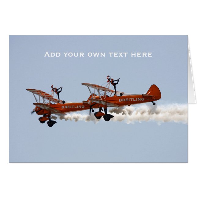 Aerobatic Anzeigenteam der Flügel-Wanderer (Vorderseite (Horizontal))