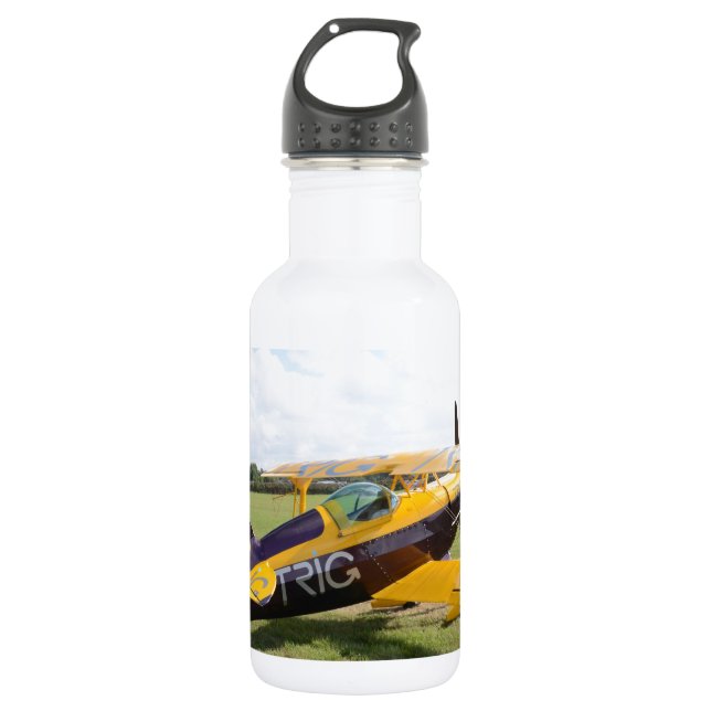 Aerobatisches Bi-Flugzeug Trinkflasche (Vorderseite)
