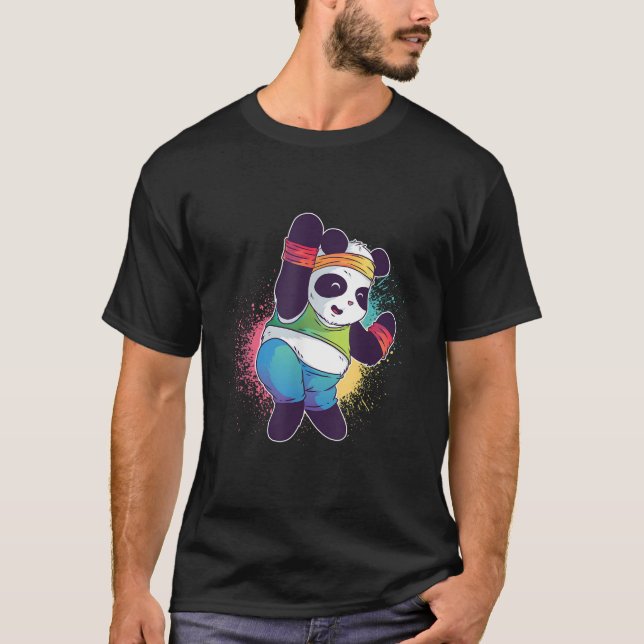 Aerobic Dance S Panda Dance S T-Shirt (Vorderseite)