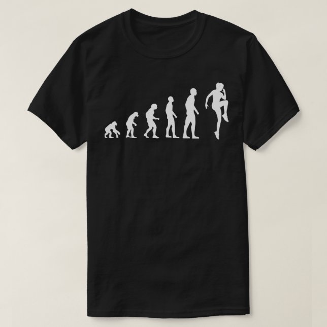 Aerobic Evolution Funny Gymnastik Geschenk T-Shirt (Design vorne)
