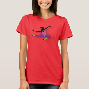Aerobic-Frau der 80er Jahre - Fügen Sie Ihren eige T-Shirt