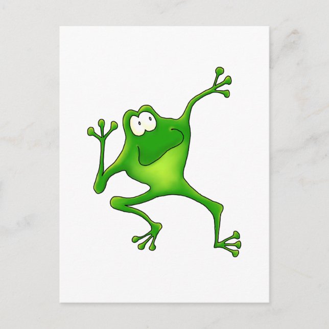 Aerobic Frog Postkarte (Vorderseite)