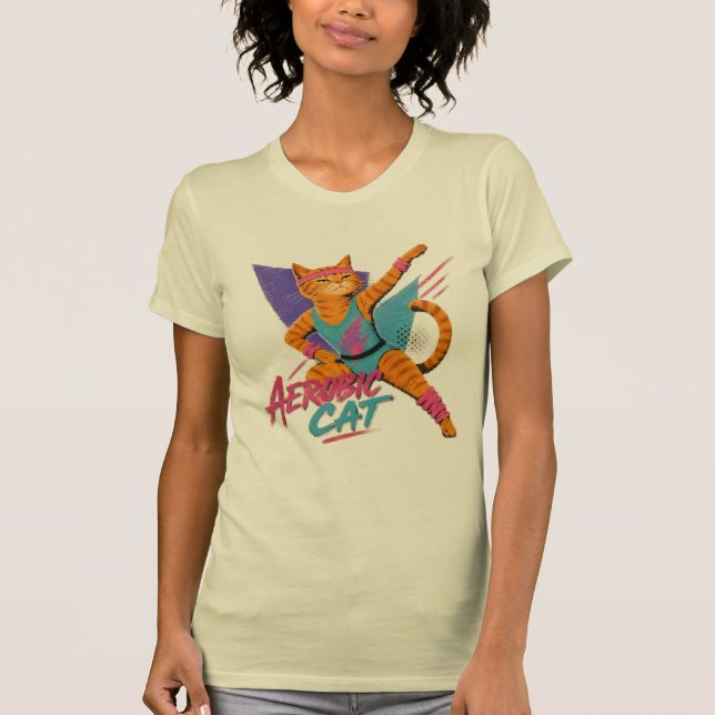 AEROBIC-KATZE T-Shirt (Vorderseite)