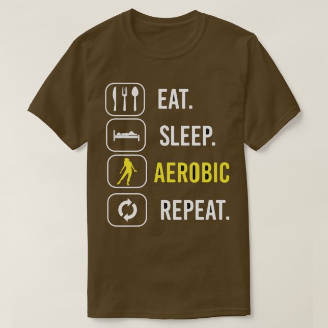 Aerobic Repeat 1 essen T-Shirt (Design vorne)