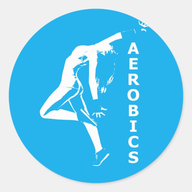Aerobic Runder Aufkleber (Vorderseite)