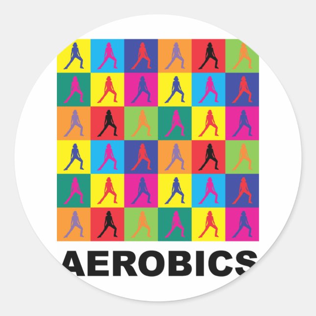 Aerobic Runder Aufkleber (Vorderseite)