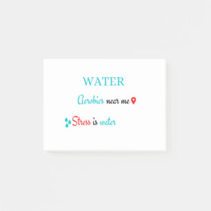 Aerobic Water in meiner Nähe Post-it Klebezettel