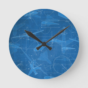 Aerodynamik Runde Wanduhr