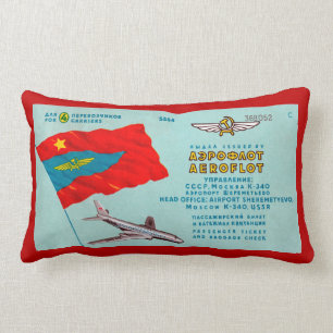 Aeroflot-Personenflugticket Lendenkissen