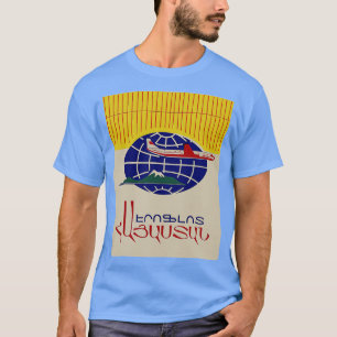Aeroflot-Werbung mit Ararat auf Armenisch T-Shirt