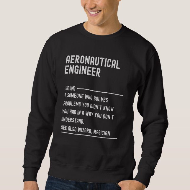 Aeronautical Engineer Definition Shirts Funny Job  (Vorderseite)