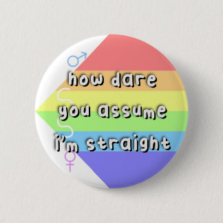 Aerosexual Pride - “How Dare You Assume” - LGBT Button