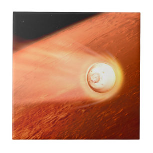 Aeroshell mit Dauerabstieg in die Mars Fliese