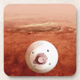 Aeroshell mit Dauerabstieg in die Mars Getränkeuntersetzer