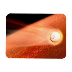 Aeroshell mit Dauerabstieg in die Mars Magnet