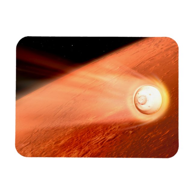 Aeroshell mit Dauerabstieg in die Mars Magnet (Horizontal)