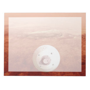 Aeroshell mit Dauerabstieg in die Mars Notizblock