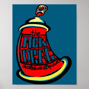 Aerosol neues Skateboard-Design  Poster
