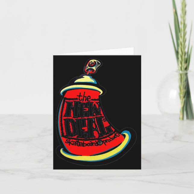 Aerosol New Skateboard Design  Karte (Vorderseite)