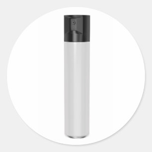 Aerosolsprühdose Runder Aufkleber