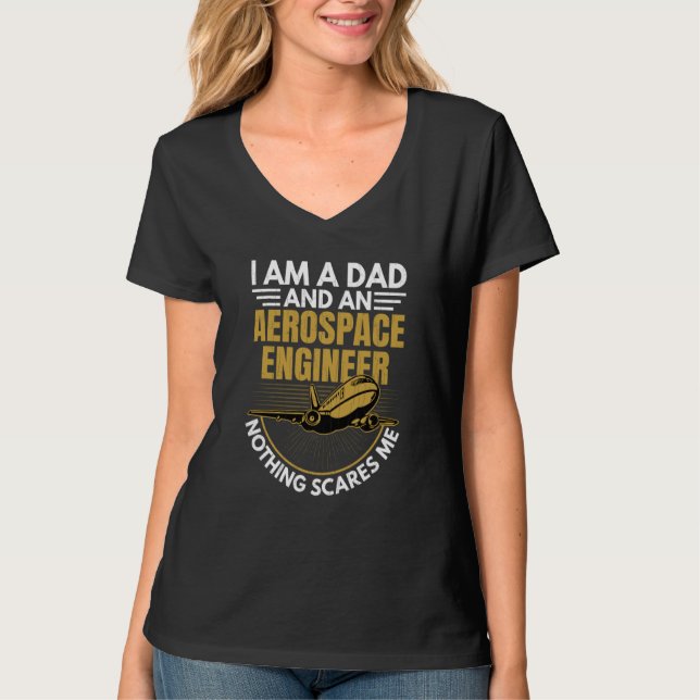 Aerospace Engineer Dad Engineering Graphic T-Shirt (Vorderseite)