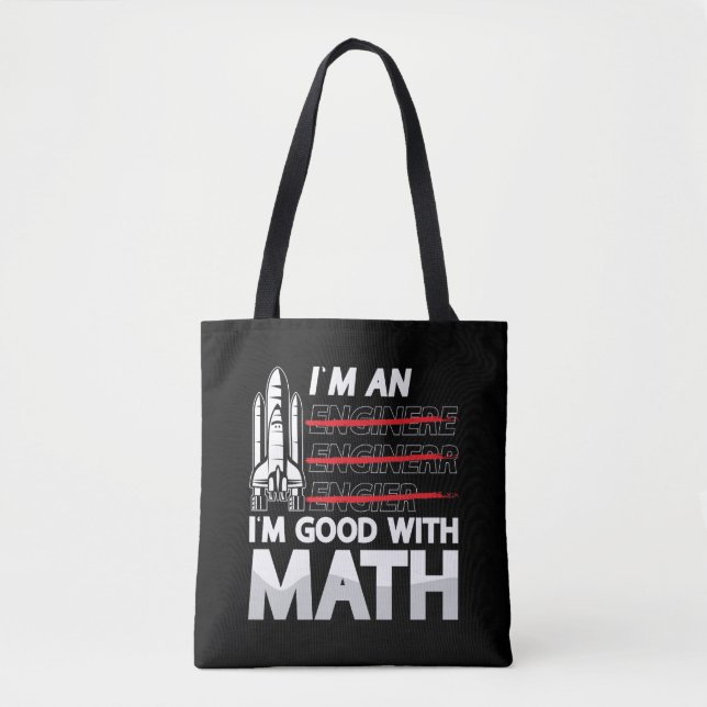 Aerospace Engineer Ich bin ein Ich bin gut mit Mat (Vorderseite)