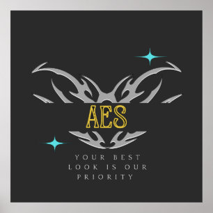 AES Blue Variant Poster