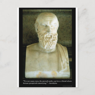 Aeschylus "Proverb Saith" Zitat gibt T-Shirts etc. Postkarte