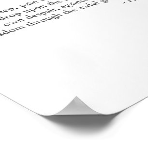 Aeschylus zitiert sogar im Schlaf Poster