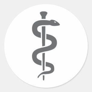 aesculap runder aufkleber