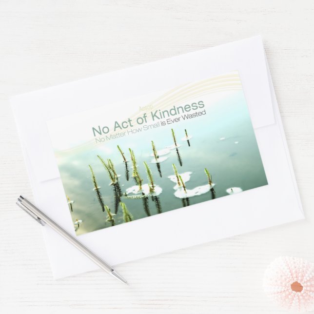 Aesop Inspirational Quote Sticker "Kindness" (Umschlag)