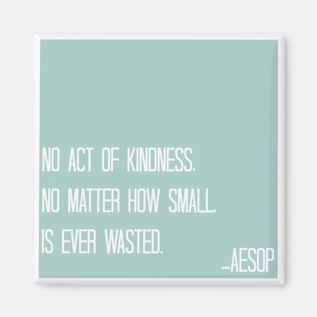 Aesop Kindness Quote Magnet (Vorne)