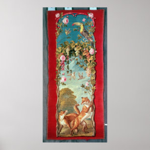 Aesop's Fable Der Fuchs und die Trauben Poster