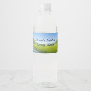 Aesops gefeiertes Quellwasser Wasserflaschenetikett