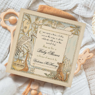 Aesop's Storybook Baby Shower Einladungen