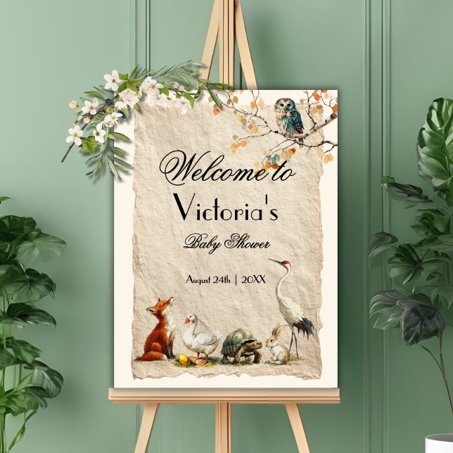 Aesop's Storybook Characters Baby Shower Poster (Von Creator hochgeladen)