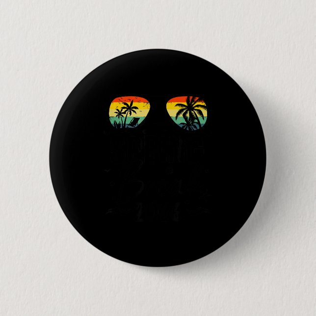 Aesthetic 2026 Spring Break Friends Family Matchin Button (Vorderseite)