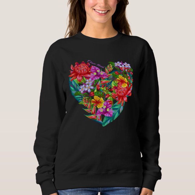Aesthetic And Cozy Flower Mood For Beauty Searcher Sweatshirt (Vorderseite)