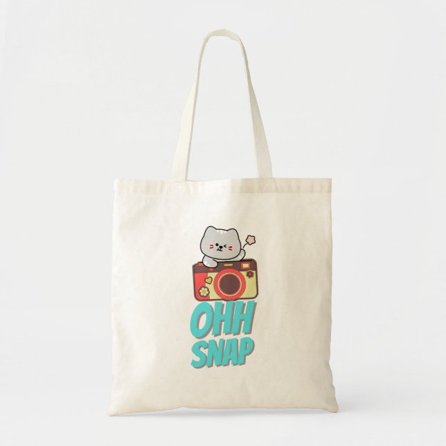 Aesthetic Camera quote Tote Bag  Tragetasche (Vorne)