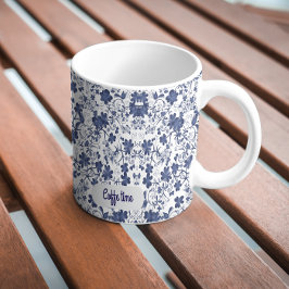 Aesthetic Coffee Time Floral Mug Tasse