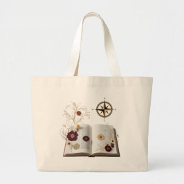 Aesthetic Enchanted Bookworm Jumbo Tote Bag Stoffbeutel